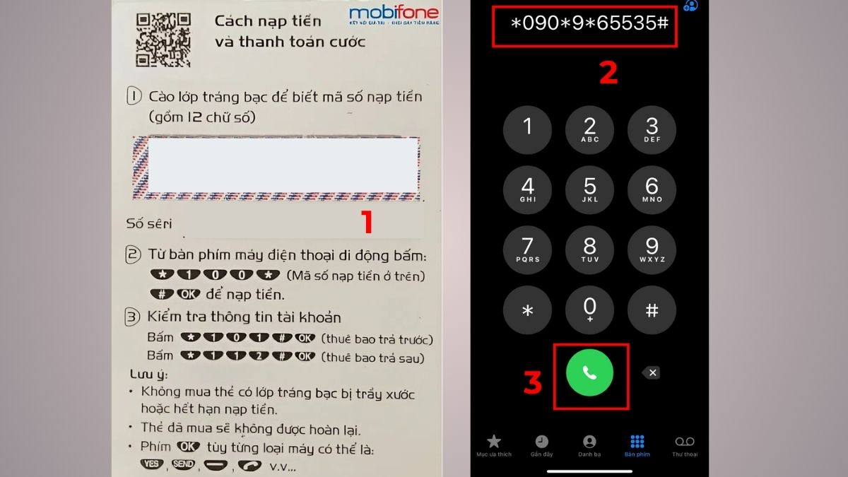 hướng dẫn nạp 4g mobifone