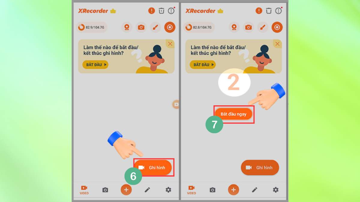 quay màn hình Samsung bằng XRecorder