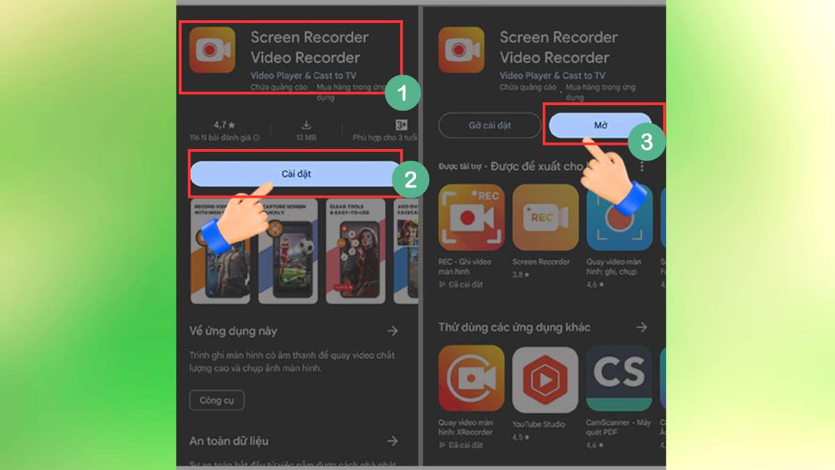 quay màn hình Samsung bằng Screen Recorder Video