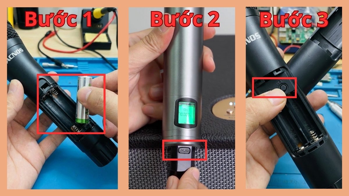 cách reset micro uhf