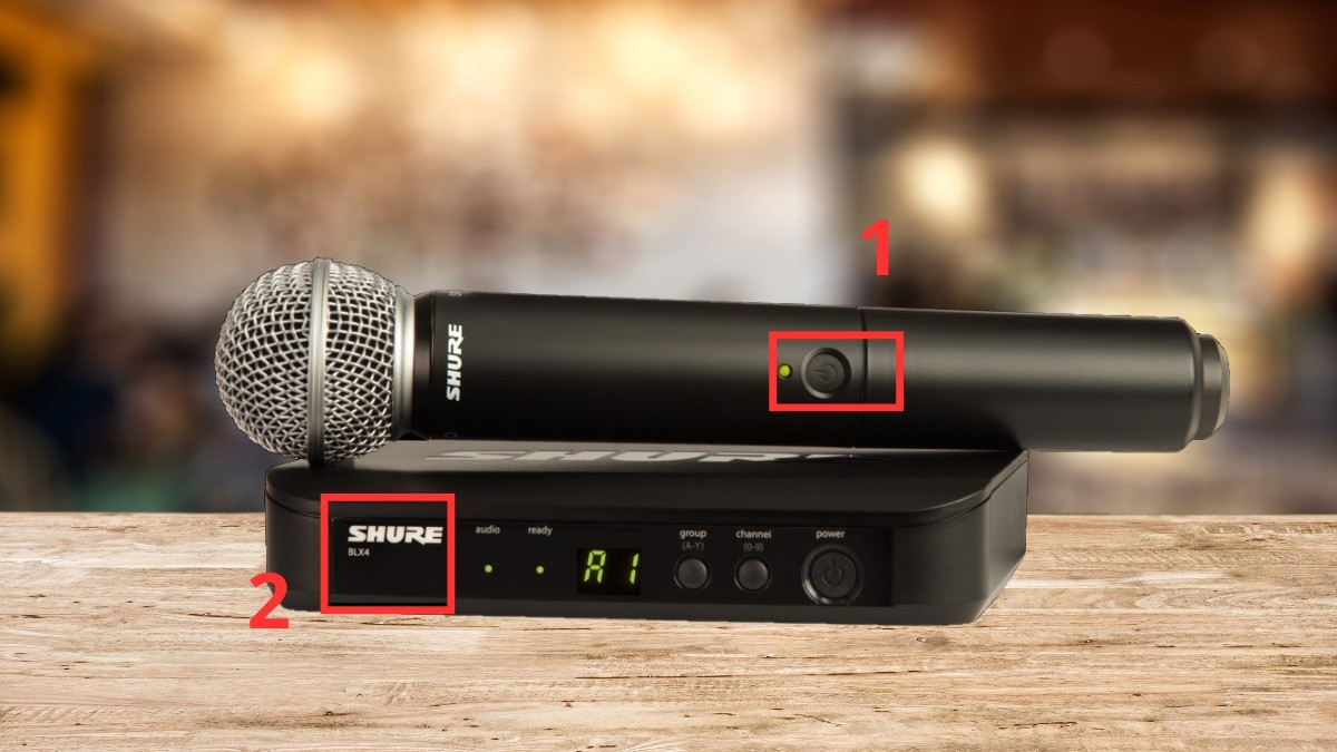 cách reset micro không dây shure