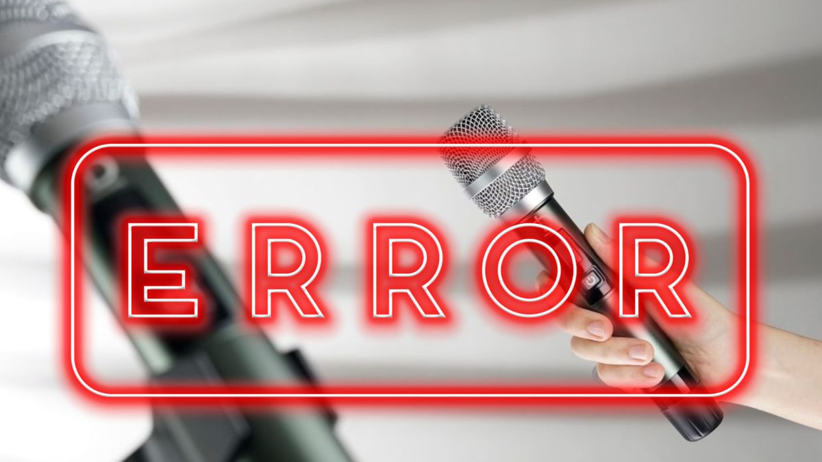 mic không dây mất nguồn