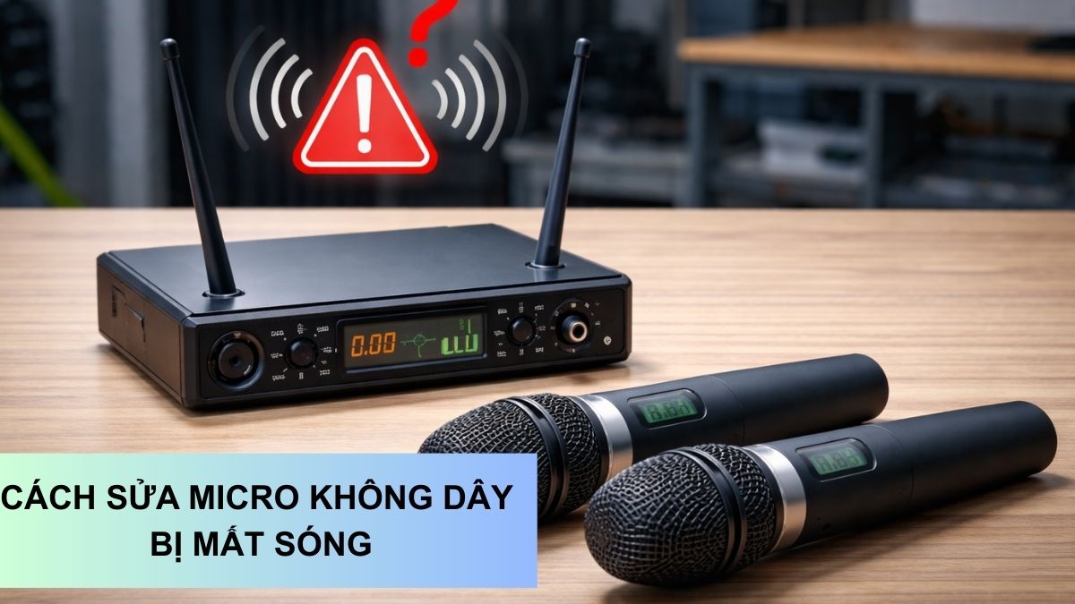 Cách sửa micro không dây mất sóng hiệu quả tại nhà, ai cũng làm được