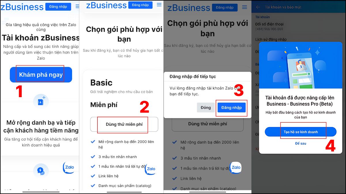 cách tạo tài khoản zalo