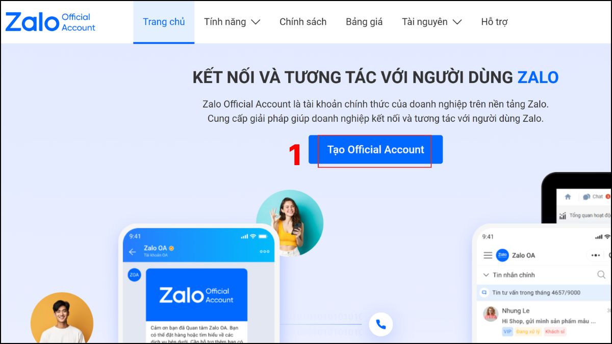 cách tạo tài khoản zalo OA