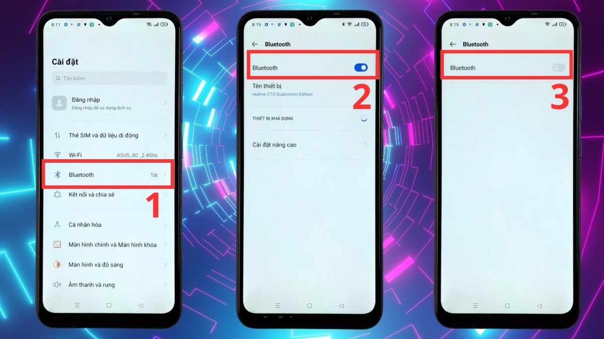 cách tắt chế độ tai nghe trên điện thoại realme