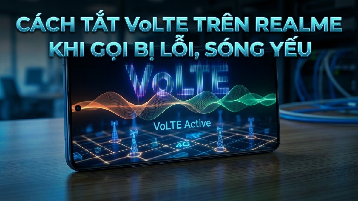 Cách tắt VoLTE trên Realme khi gọi bị lỗi, sóng yếu