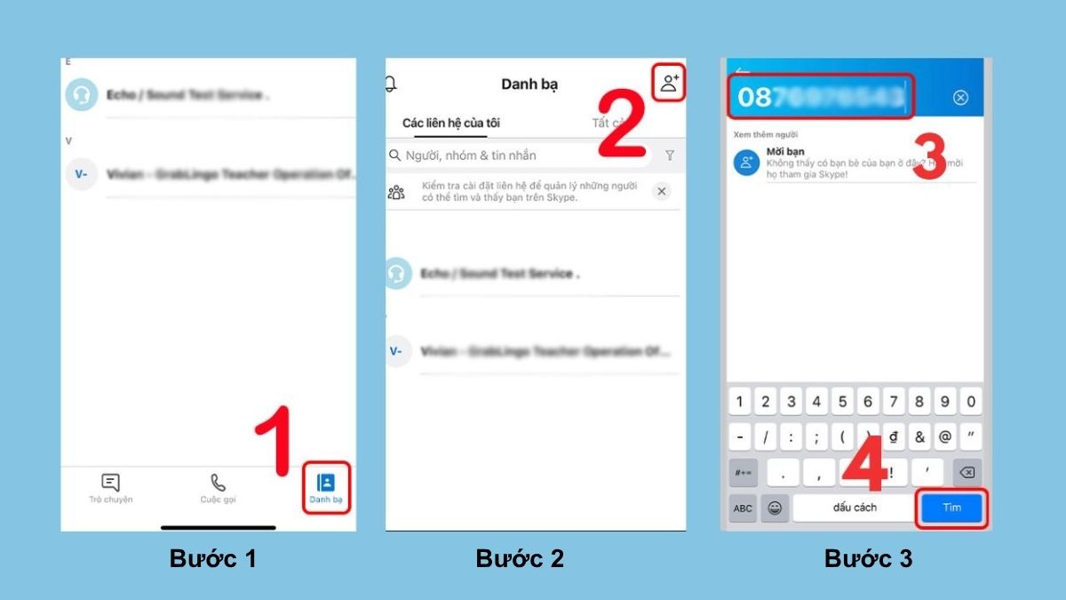 cách tìm số điện thoại của người khác