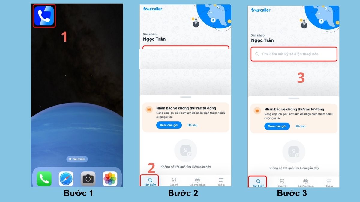 cách tra cứu số điện thoại của người khác truecaller