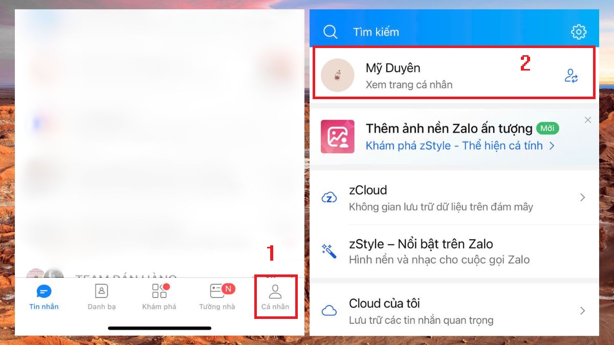 cách xóa ảnh Zalo trong Album
