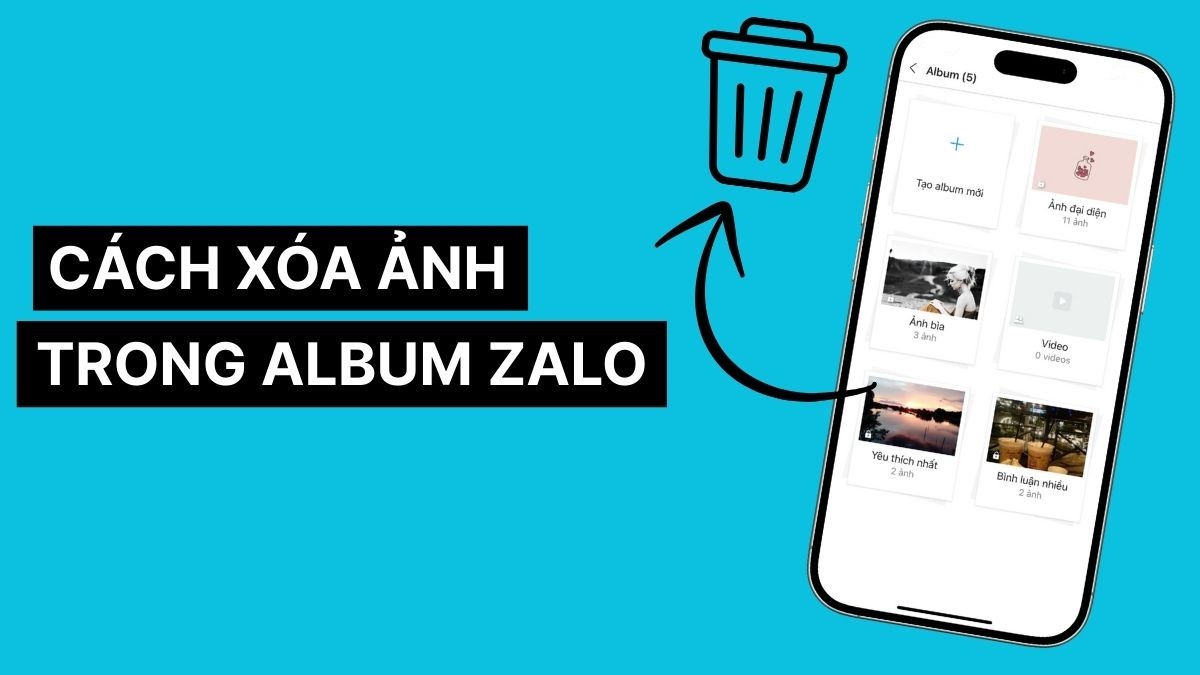 Cách xóa ảnh Zalo trong Album trên điện thoại đơn giản