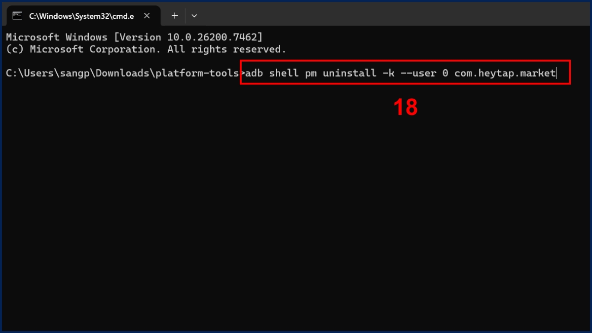 gỡ app market trên realme