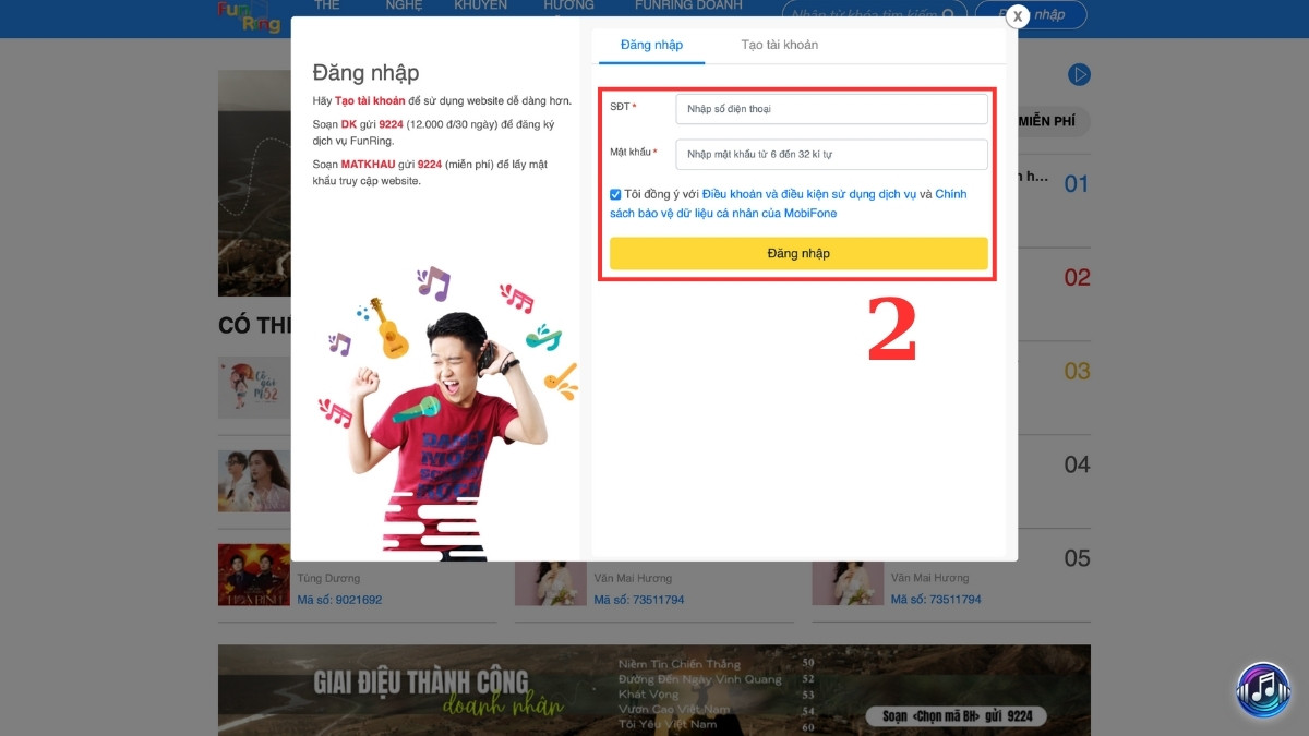 cài nhạc chờ mobifone cho điện thoại