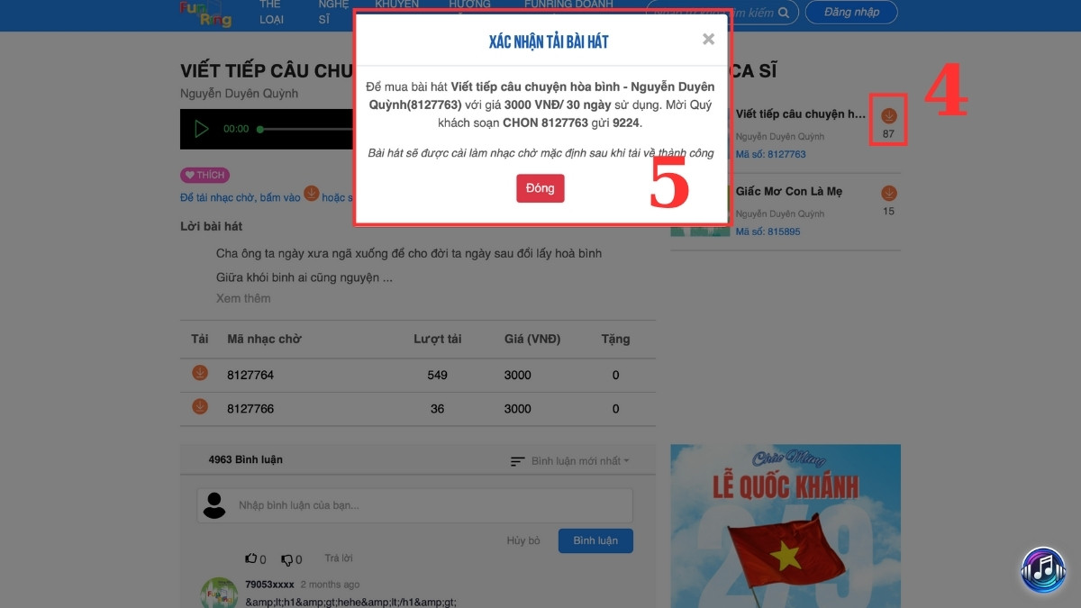 nhạc chờ mobifone