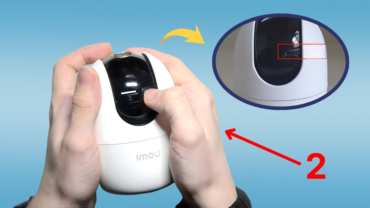 reset camera imou mất màu
