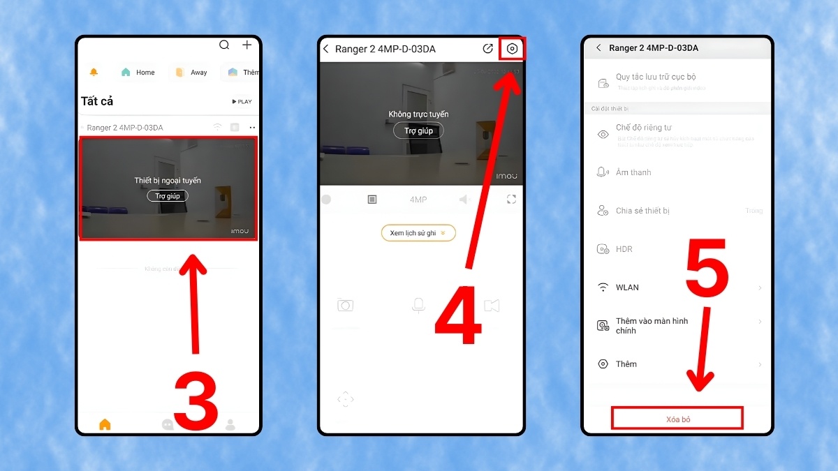reset lại camera imou mất màu
