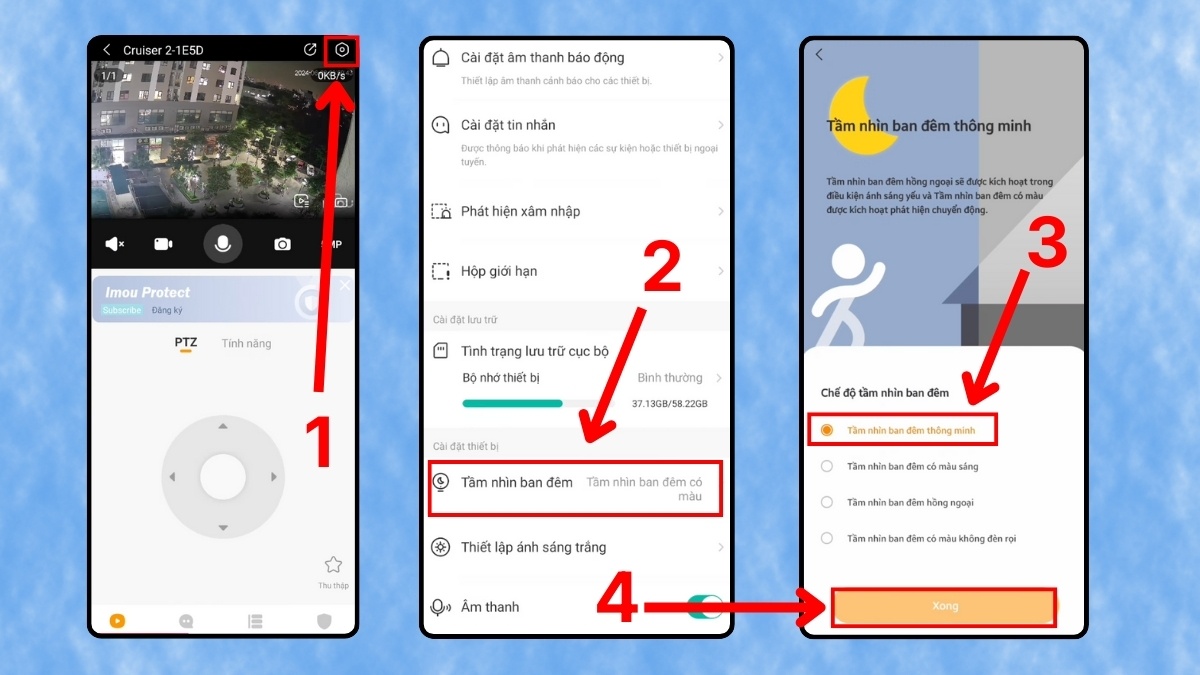 sửa lỗi camera imou bị mất màu