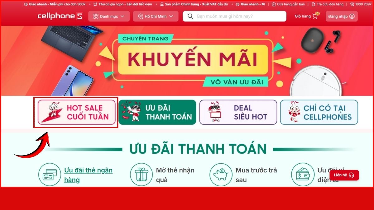 chương trình khuyến mãi CellphoneS