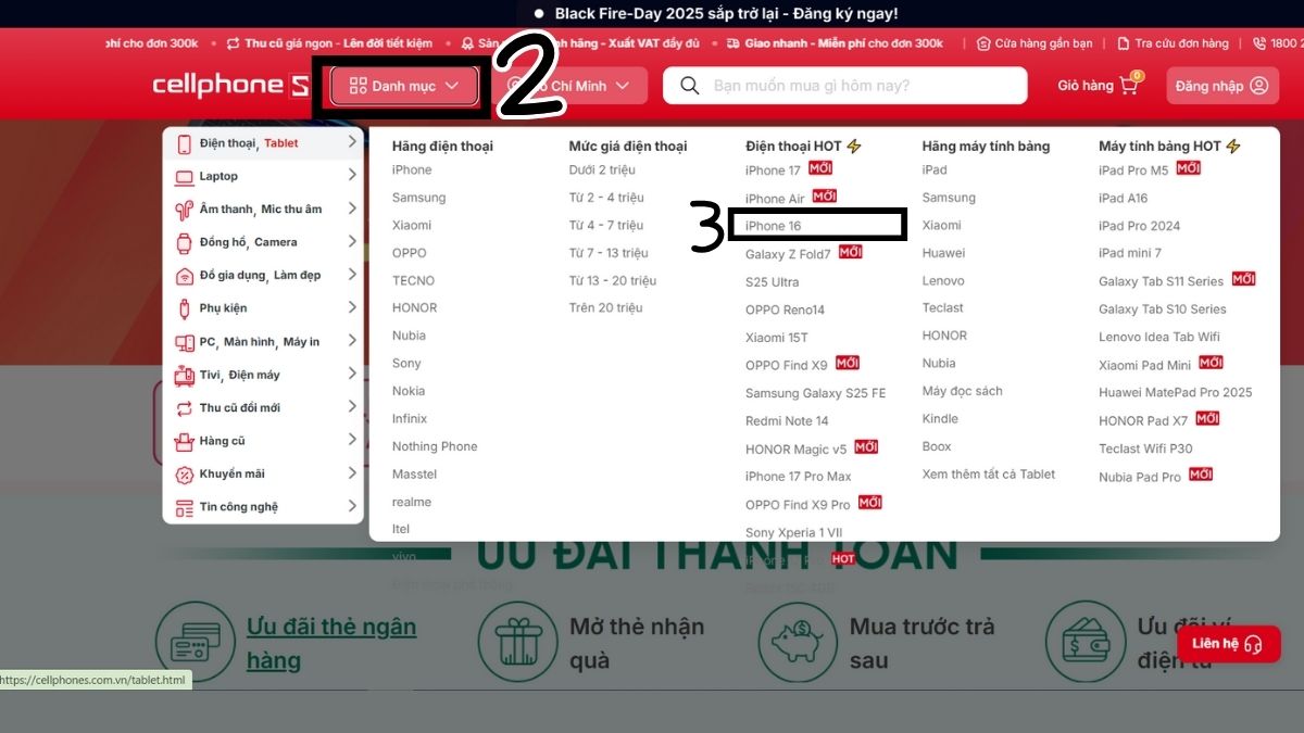 ưu đãi CellphoneS online