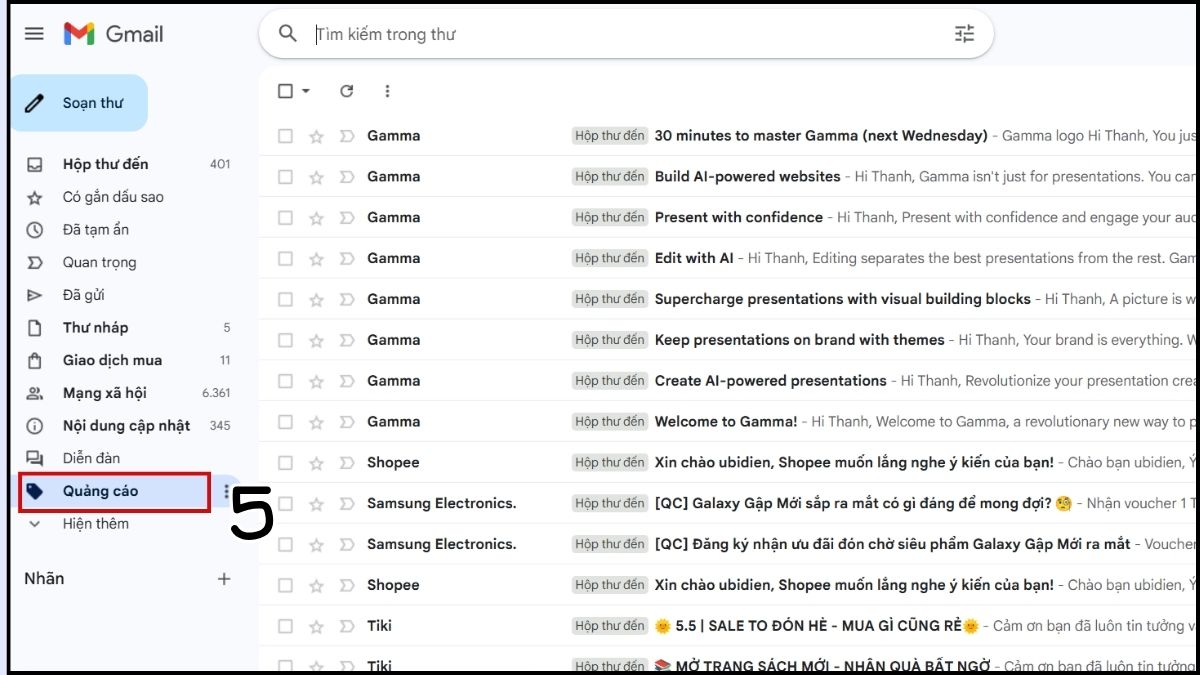 khuyến mãi cellphones qua email