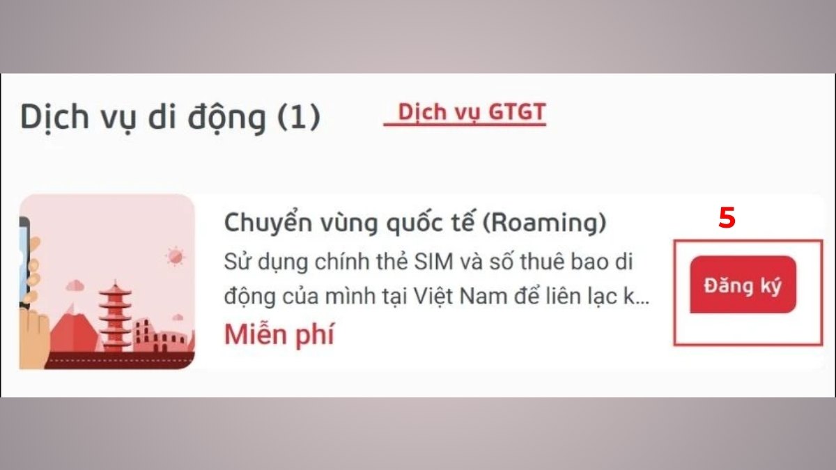 đăng ký chuyển vùng quốc tế sim viettel