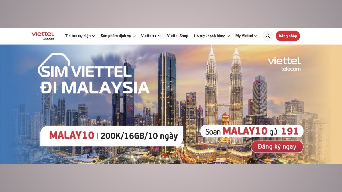 chuyển vùng quốc tế sim viettel