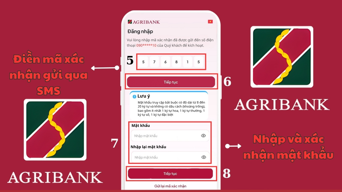 mã kích hoạt e mobile banking agribank online