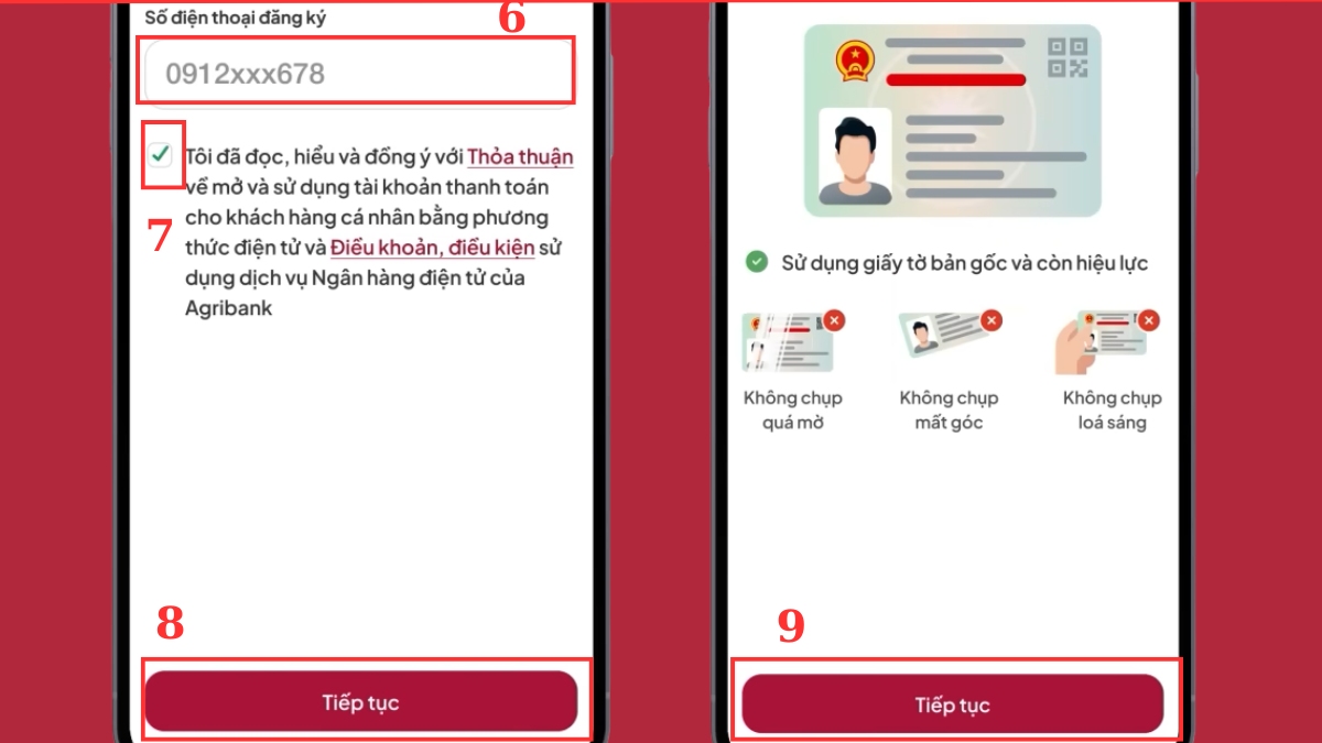 đăng ký e mobile banking agribank qua app