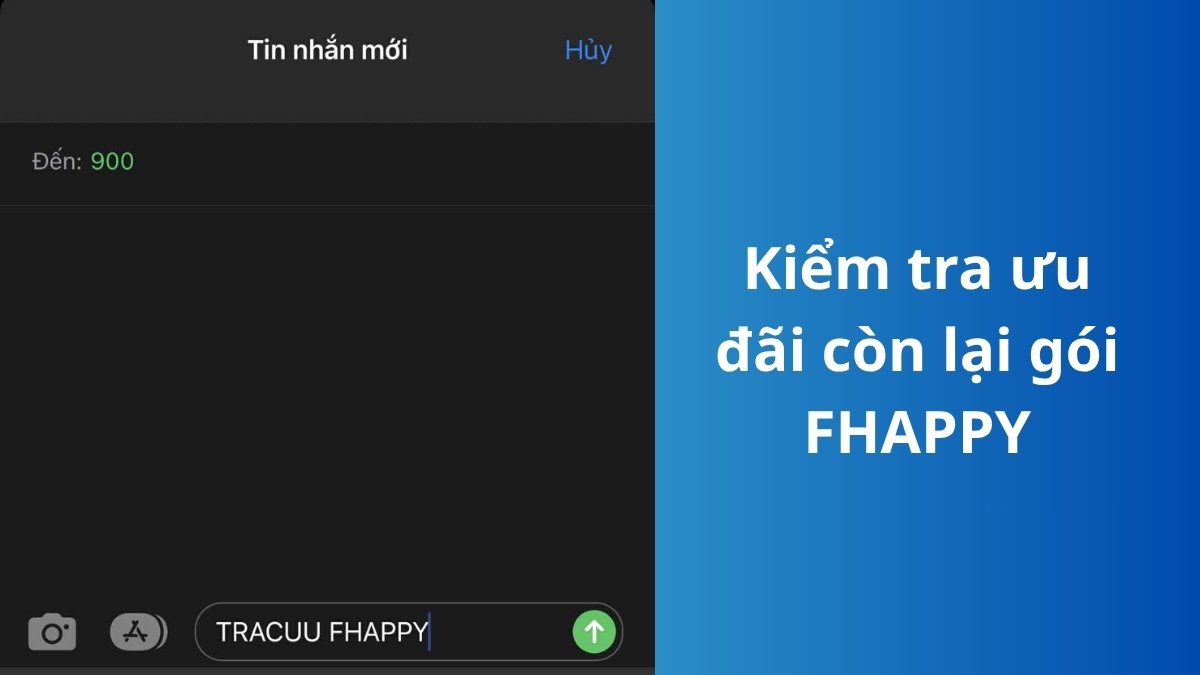 Kiểm tra ưu đãi còn lại gói Fhappy