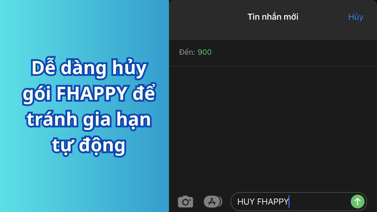 Cách hủy gói FHAPPY