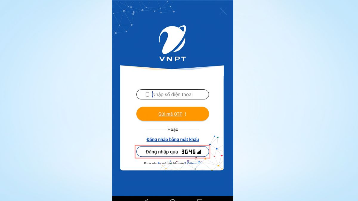 Đăng nhập tự động qua mạng 3G/4G