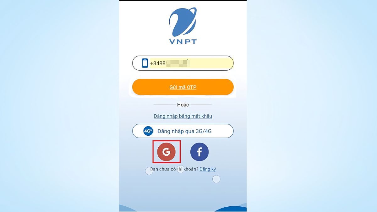 Đăng nhập bằng tài khoản Google