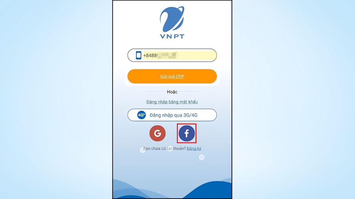 Kết nối tài khoản của bạn qua Facebook
