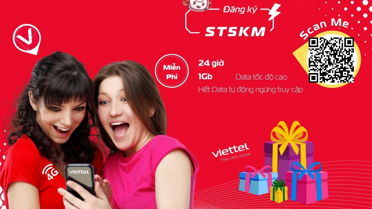 đăng ký gói ST5KM Viettel
