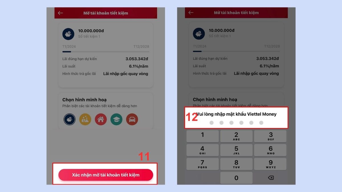 gửi tiền tiết kiệm viettel money