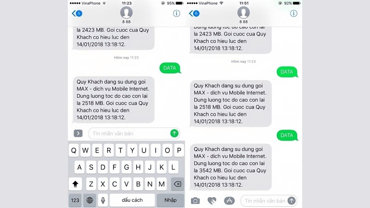 Cách kiểm tra gói cước 5G VinaPhone