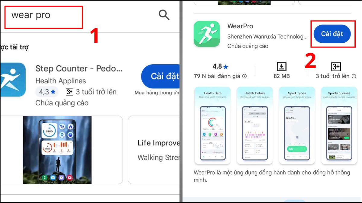 kết nối đồng hồ thông minh với điện thoại Android qua WiFi