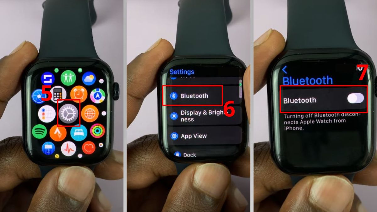 bật bluetooth đồng hồ thông minh