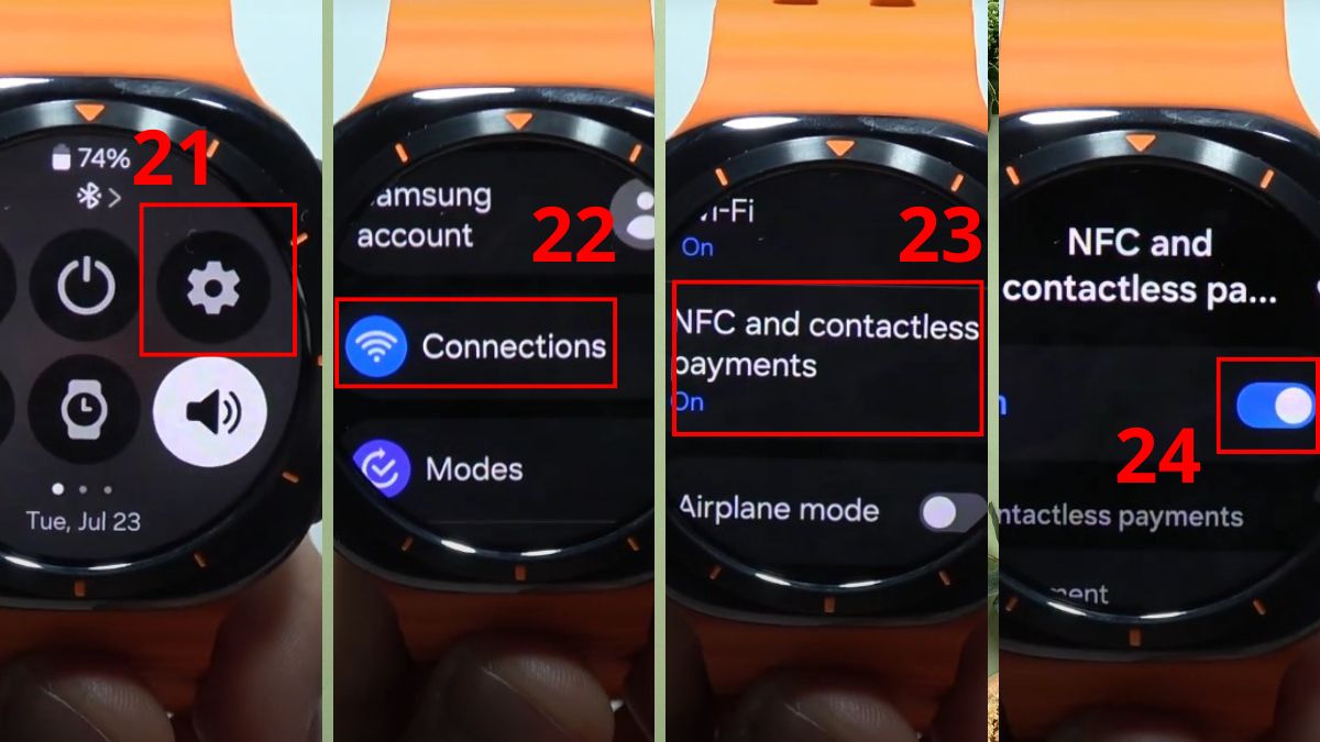 NFC đồng hồ thông minh