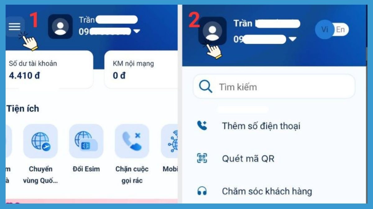 tài khoản kiểm tra SIM chính chủ