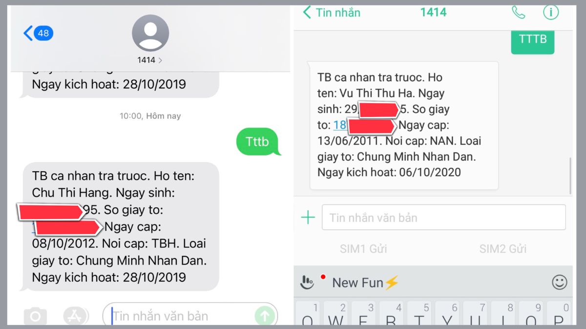 kiểm tra SIM chính chủ iTel