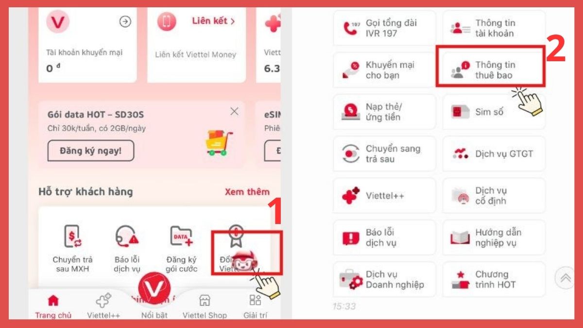 thuê bao SIM chính chủ