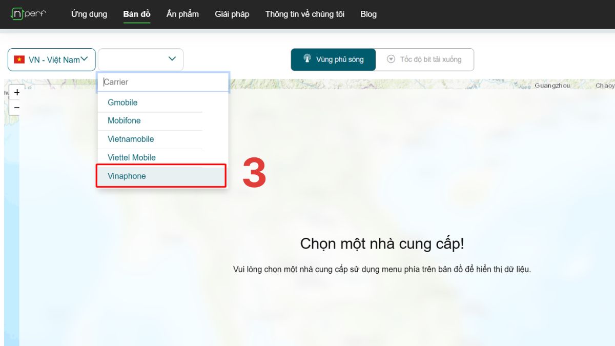 check vùng phủ sóng 4g vinaphone