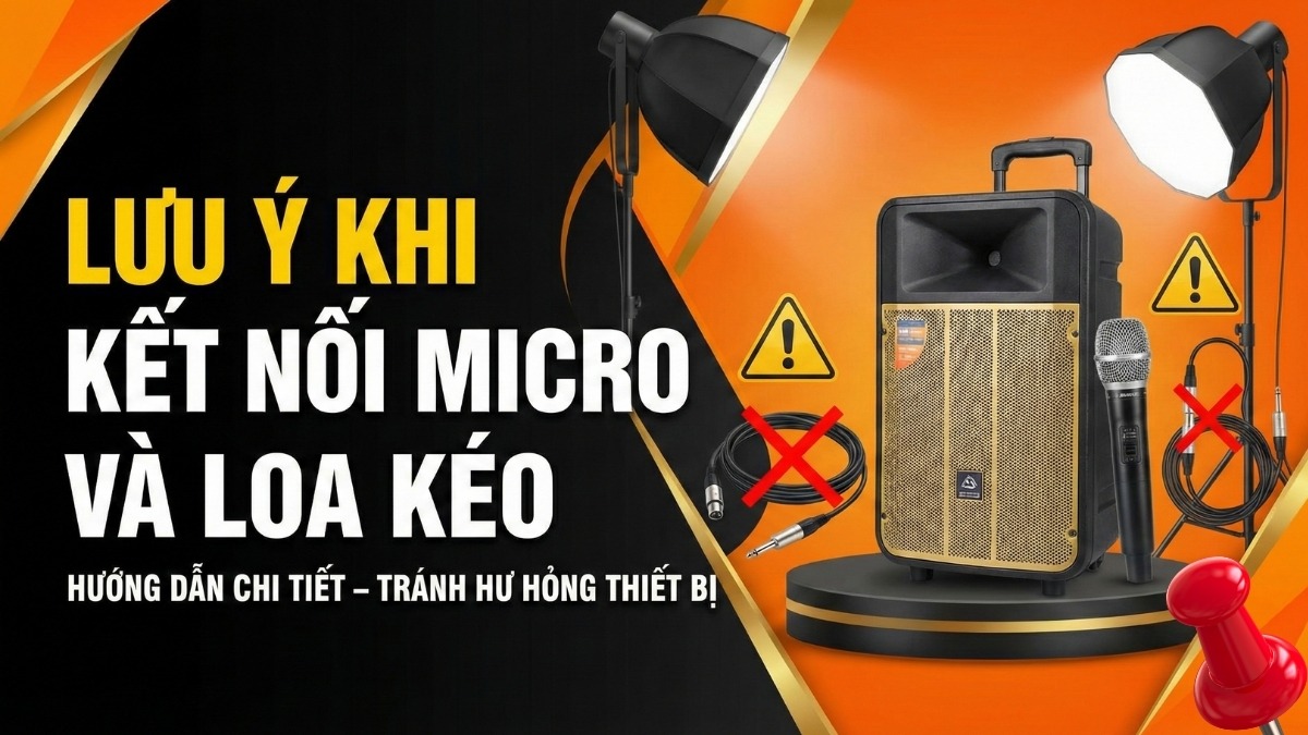 loa kéo chỉ kết nối được 1 mic