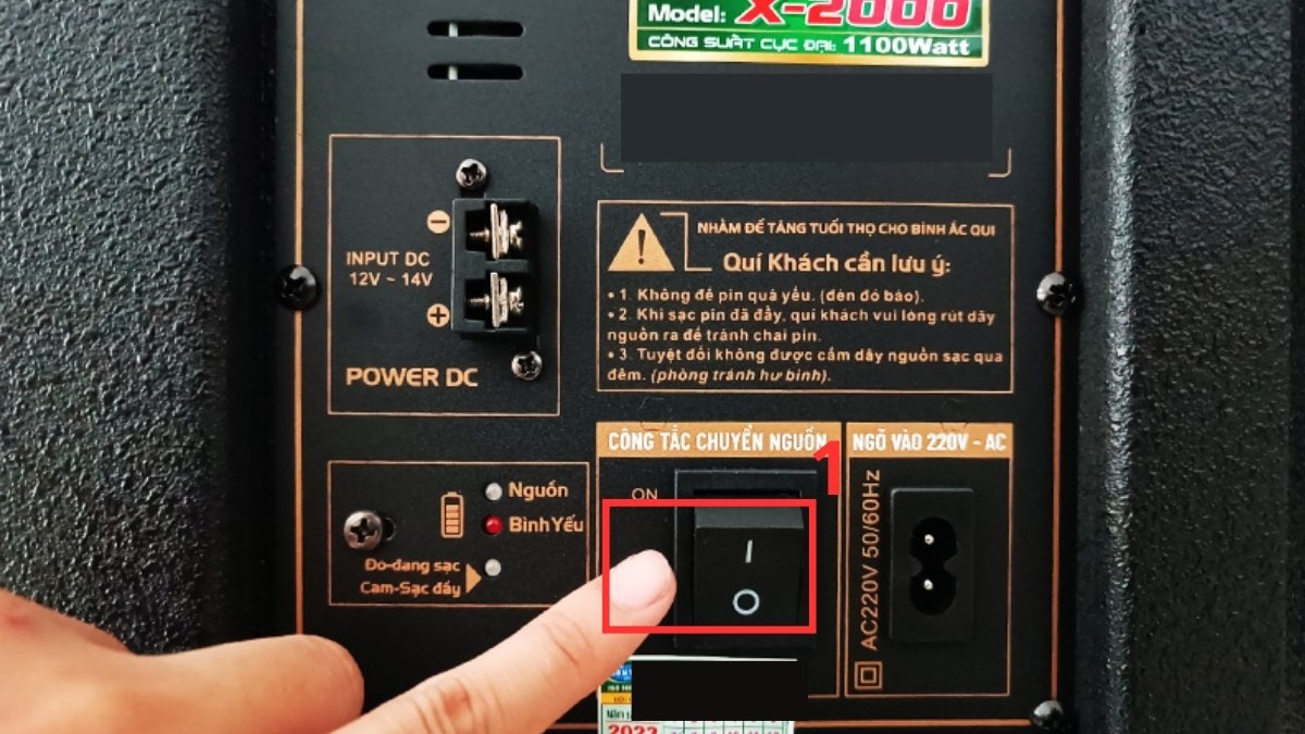 loa kéo dùng 1 mic