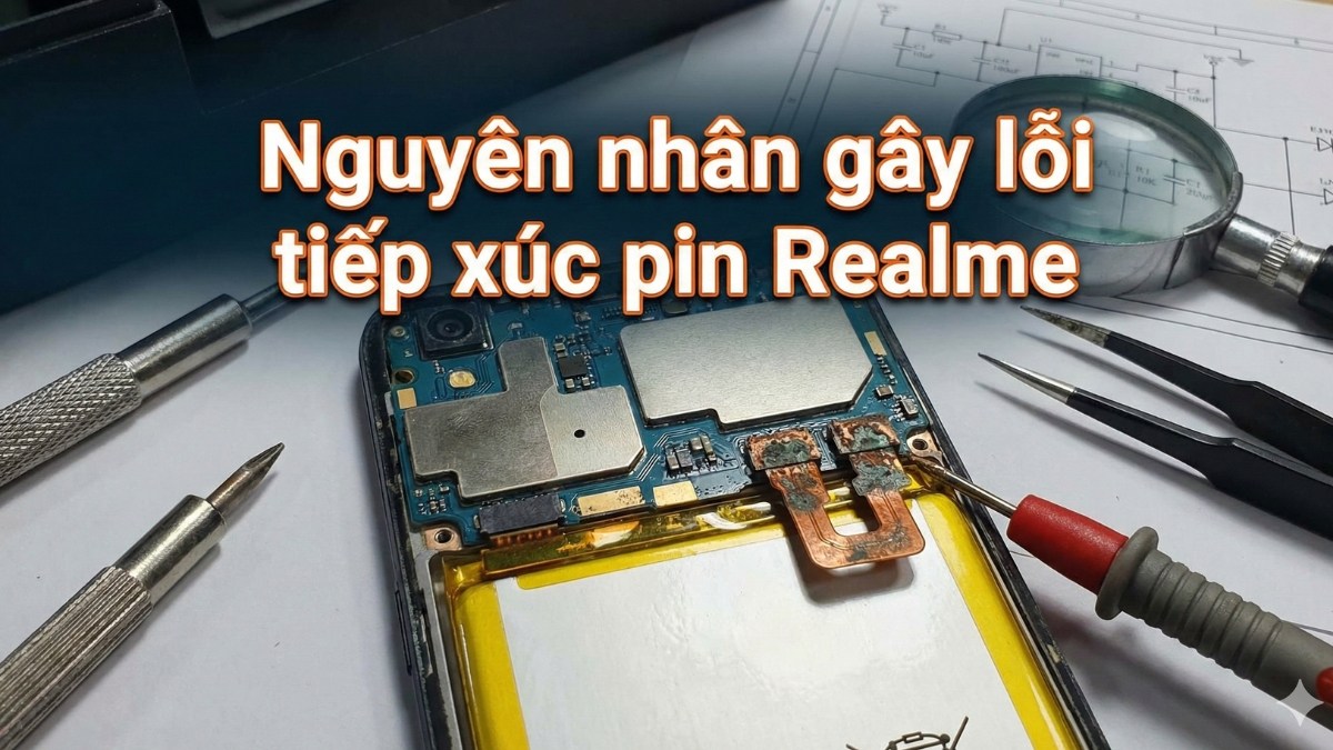 nguyên nhân lỗi tiếp xúc pin realme