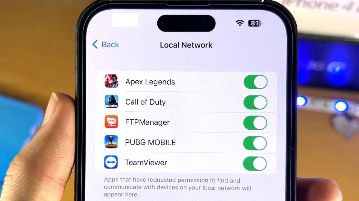 mạng cục bộ iphone