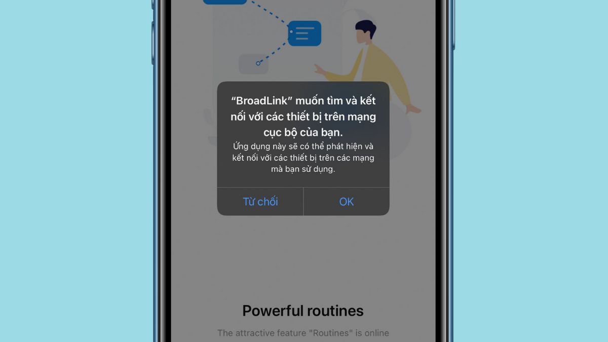 truy cập mạng cục bộ iphone