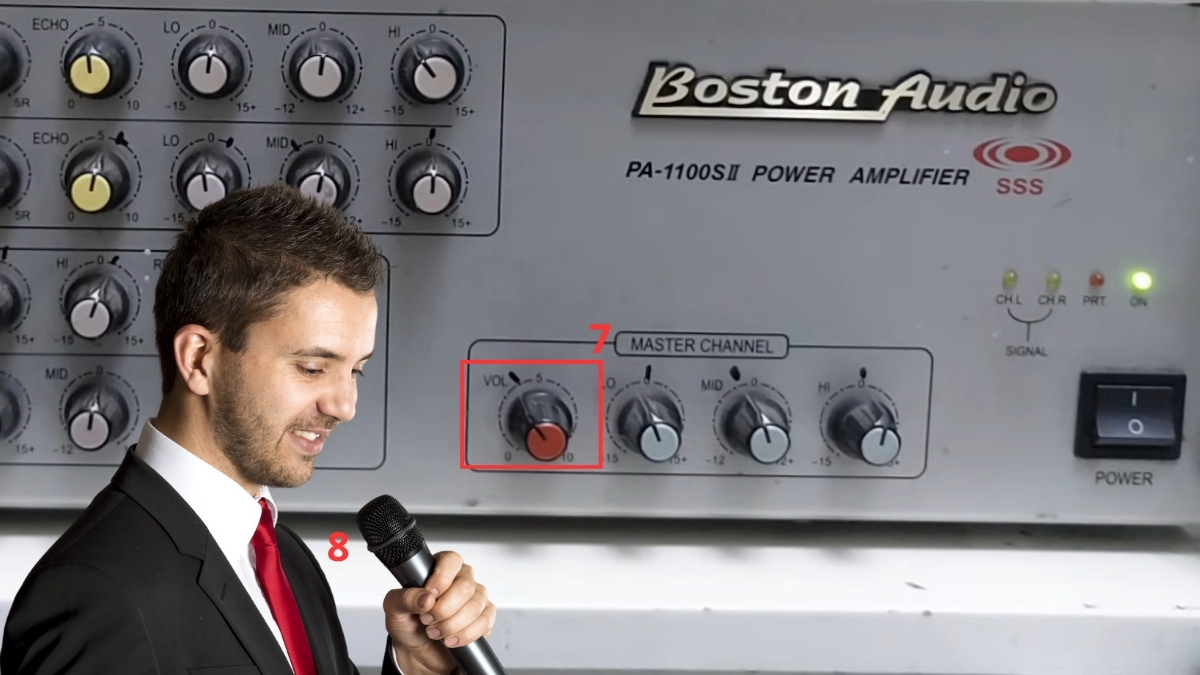 test micro bị vang