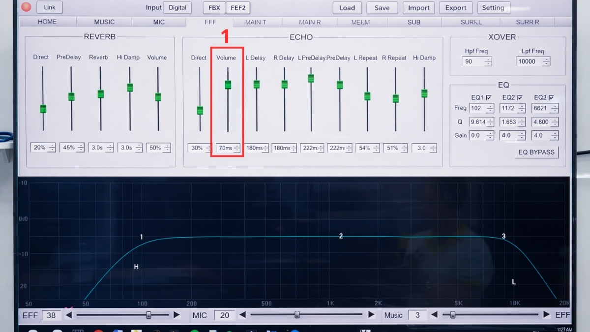 chỉnh micro bị vang
